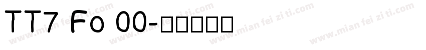 TT7 Fo 00字体转换
